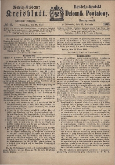 Rawicko-Krobski Dziennik Powiatowy. 1868.04.16 R. 18 Nr 16