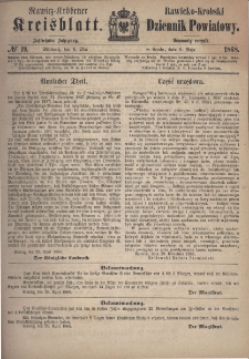 Rawicko-Krobski Dziennik Powiatowy. 1868.05.06 R. 18 Nr 19