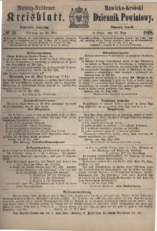 Rawicko-Krobski Dziennik Powiatowy. 1868.05.20 R. 18 Nr 21