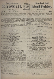 Rawicko-Krobski Dziennik Powiatowy. 1868.05.27 R. 18 Nr 22