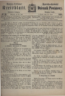 Rawicko-Krobski Dziennik Powiatowy. 1868.07.22 R. 18 Nr 30