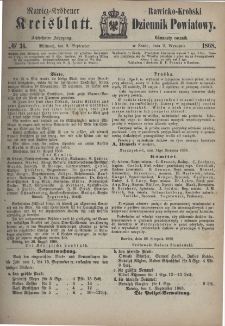 Rawicko-Krobski Dziennik Powiatowy. 1868.09.02 R. 18 nr 36