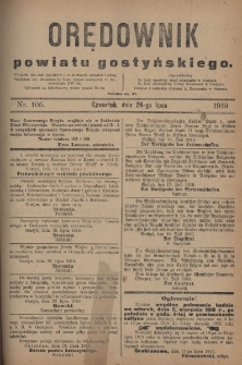 Orędownik Powiatu Gostyńskiego 1919.07.24 R.1 Nr 105