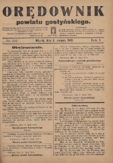 Orędownik Powiatu Gostyńskiego 1919.08.05 R.1 Nr 110