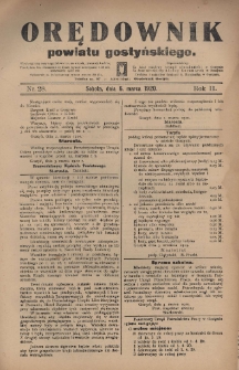 Orędownik Powiatu Gostyńskiego 1920.03.06 R.2 Nr 28