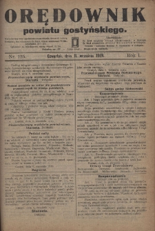 Orędownik Powiatu Gostyńskiego 1919.09.11 R.1 Nr 125