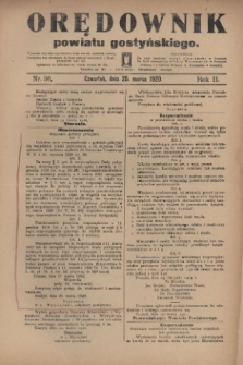 Orędownik Powiatu Gostyńskiego 1920.03.25 R.2 Nr 36