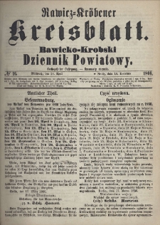 Rawicko-Krobski Dziennik Powiatowy. 1866.04.18 R. 16 Nr 16