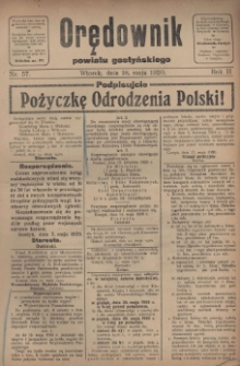 Orędownik Powiatu Gostyńskiego 1920.05.18 R.2 Nr 57