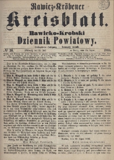 Rawicko-Krobski Dziennik Powiatowy. 1866.07.25 R. 16 Nr 30