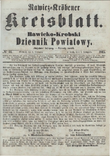 Rawicko-Krobski Dziennik Powiatowy. 1865.11.01 R. 15 Nr 44