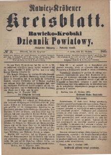 Rawicko-Krobski Dziennik Powiatowy. 1865.12.20 R. 15 Nr 51