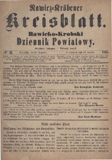 Rawicko-Krobski Dziennik Powiatowy. 1865.12.28 R. 15 Nr 52