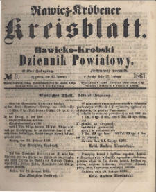 Rawicko-Krobski Dziennik Powiatowy. 1861.02.27 R. 11 Nr 9