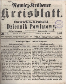Rawicko-Krobski Dziennik Powiatowy. 1861.05.08 R. 11 Nr 19