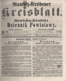 Rawicko-Krobski Dziennik Powiatowy. 1861.05.23 R. 11 Nr 21