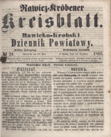 Rawicko-Krobski Dziennik Powiatowy. 1861.06.12 R. 11 Nr 24