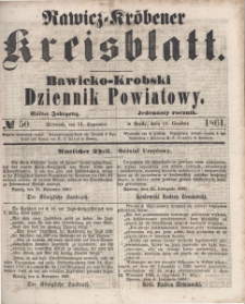 Rawicko-Krobski Dziennik Powiatowy. 1861.12.11 R. 11 Nr 50
