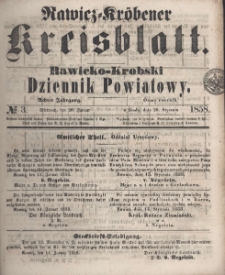 Rawicko-Krobski Dziennik Powiatowy. 1858.01.20 R. 8 Nr 3