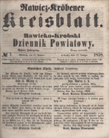 Rawicko-Krobski Dziennik Powiatowy. 1858.02.17 R. 8 Nr 7