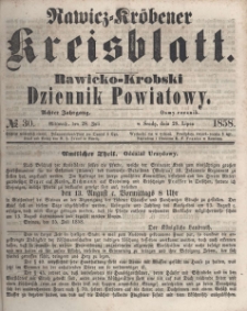 Rawicko-Krobski Dziennik Powiatowy. 1858.07.28 R. 8 Nr 30