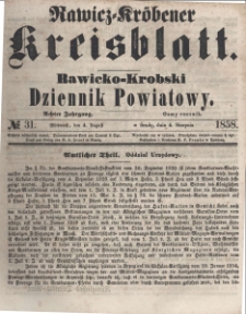 Rawicko-Krobski Dziennik Powiatowy. 1858.04.04 R. 8 Nr 31