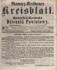 Rawicko-Krobski Dziennik Powiatowy. 1858.09.08 R. 8 Nr 36