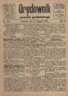 Orędownik Powiatu Gostyńskiego 1920.11.11 R.2 Nr 128