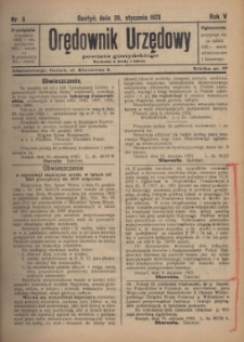 Orędownik Urzędowy Powiatu Gostyńskiego 1923.01.20 R.5 Nr 6