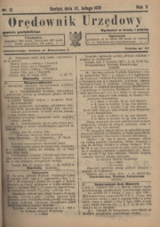 Orędownik Urzędowy Powiatu Gostyńskiego 1923.02.13 R.5 Nr 13