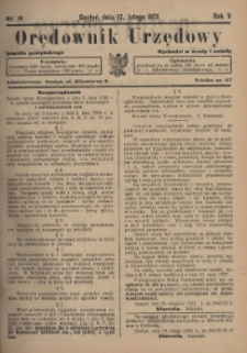 Orędownik Urzędowy Powiatu Gostyńskiego 1923.02.13 R.5 Nr 13