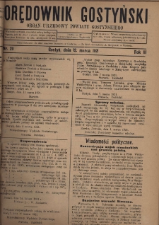 Orędownik Gostyński 1921.03.12 R.3 Nr 29