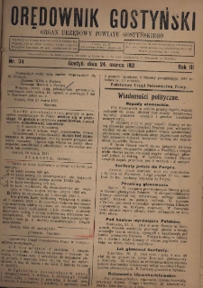 Orędownik Gostyński 1921.03.24 R.3 Nr 34