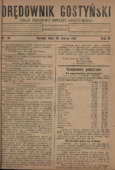 Orędownik Gostyński 1921.03.26 R.3 Nr 35