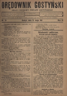 Orędownik Gostyński 1921.05.21 R.3 Nr 56