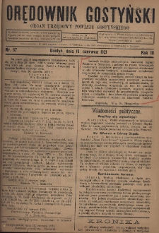 Orędownik Gostyński 1921.06.16 R.3 Nr 67