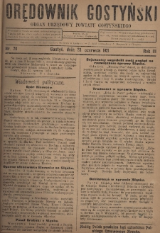 Orędownik Gostyński 1921.06.23 R.3 Nr 70