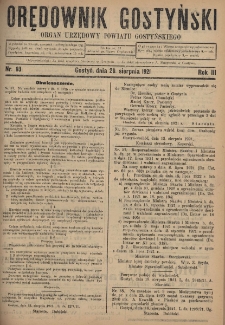 Orędownik Gostyński 1921.08.20 R.3 Nr 93