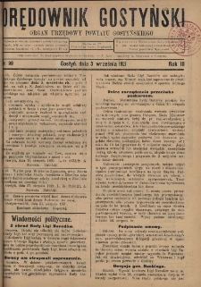 Orędownik Gostyński 1921.09.03 R.3 Nr 99