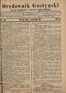 Orędownik Gostyński 1921.11.05 R.3 Nr 125