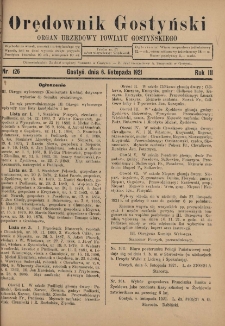 Orędownik Gostyński 1921.11.06 R.3 Nr 126