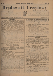 Orędownik Urzędowy Powiatu Gostyńskiego 1923.02.23 R.5 Nr 16