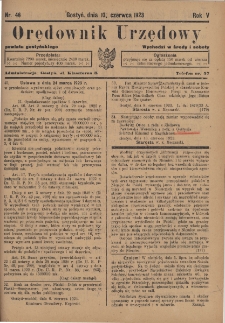 Orędownik Urzędowy Powiatu Gostyńskiego 1923.06.13 R.5 Nr 46