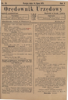Orędownik Urzędowy Powiatu Gostyńskiego 1923.07.14 R.5 Nr 54