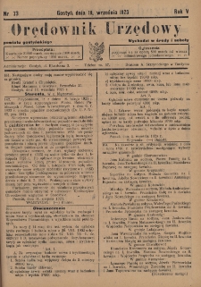 Orędownik Urzędowy Powiatu Gostyńskiego 1923.09.19 R.5 Nr 73