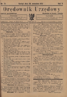 Orędownik Urzędowy Powiatu Gostyńskiego 1923.09.26 R.5 Nr 75