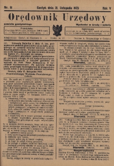 Orędownik Urzędowy Powiatu Gostyńskiego 1923.11.21 R.5 Nr 91