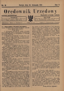 Orędownik Urzędowy Powiatu Gostyńskiego 1923.11.24 R.5 Nr 92