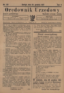 Orędownik Urzędowy Powiatu Gostyńskiego 1923.12.29 R.5 Nr 102