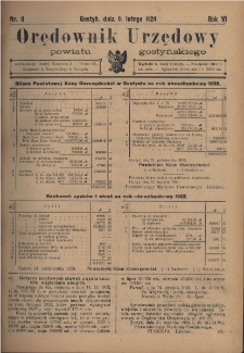 Orędownik Urzędowy Powiatu Gostyńskiego 1924.02.09 R.6 Nr 11